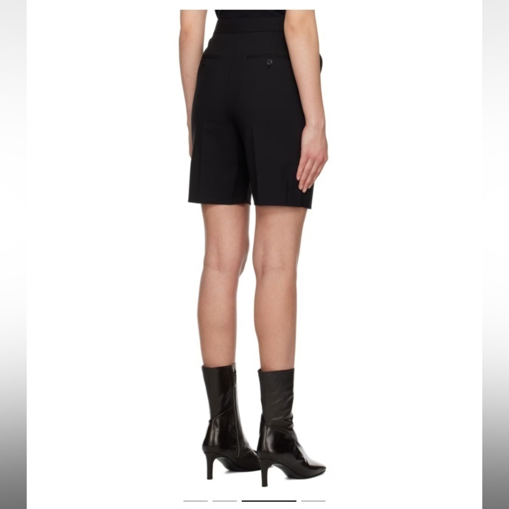 Theory Tailored Cotton Bermuda Shorts In Black SZ 6! - Picture 2 of 6